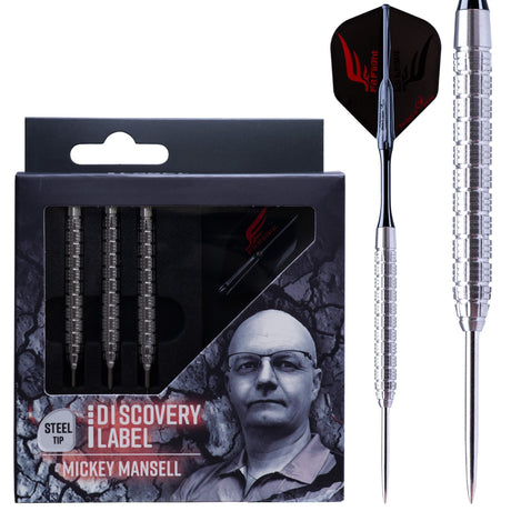 Cosmo Discovery Label Darts - Steel Tip - 90% Tungsten - Mickey Mansell - 25g
