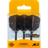 Cuesoul AK5 Integrated Dart Shaft and Flights - Standard - Black - Cola Beer Medium