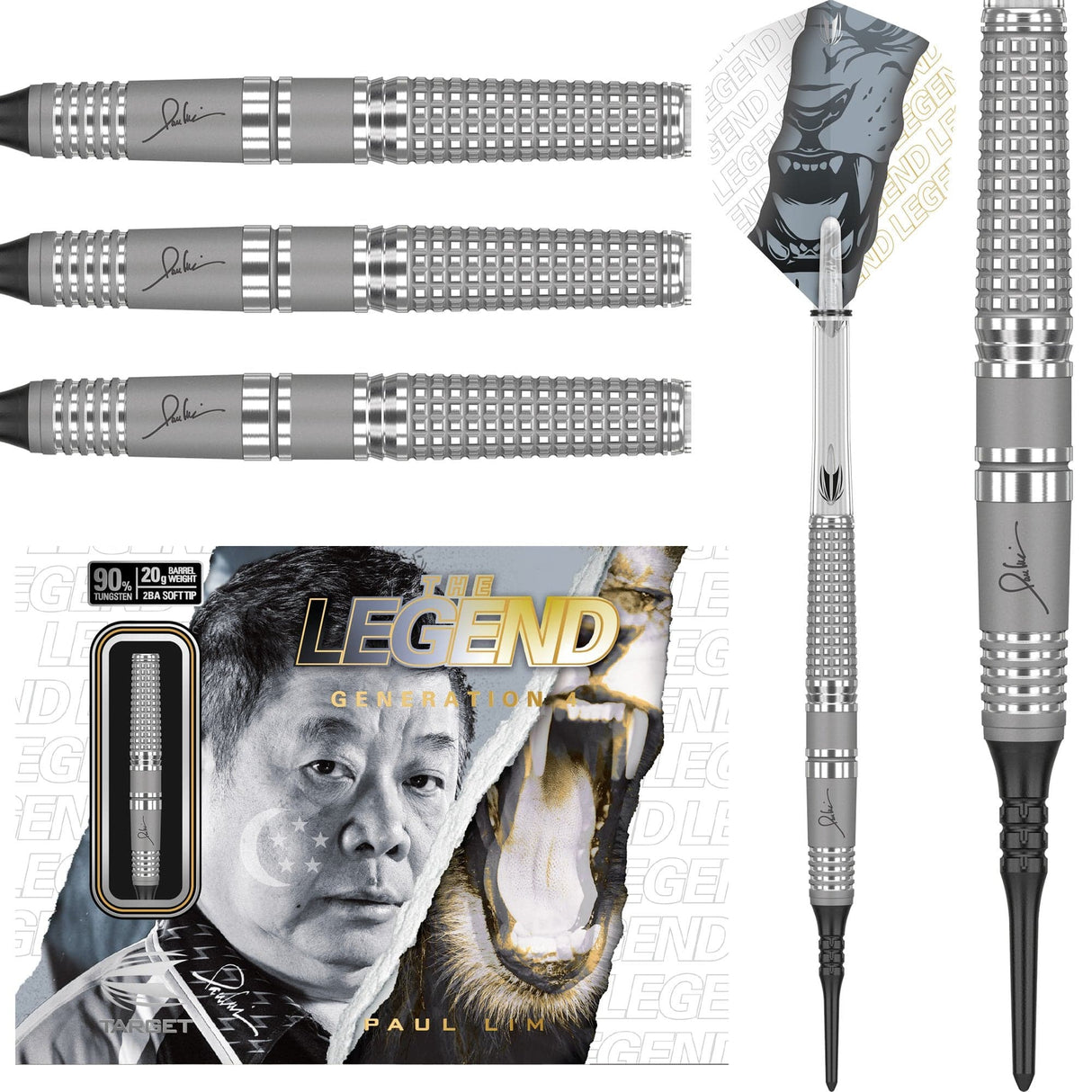 *Paul Lim Darts - Target Soft Tip - The Legend - G4 - 20g-D9324