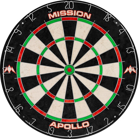 *Mission Apollo Dartboard - Round Wire - Entry Level Practice Board