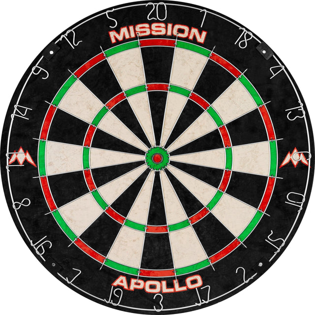 *Mission Apollo Dartboard - Round Wire - Entry Level Practice Board