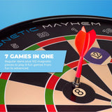 *Mission Magnetic Mayhem - Fun Darts Game - 7 Games in One - with 12 Magnetic Darts