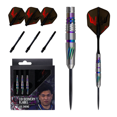Cosmo Discovery Label Darts - Steel Tip - 90% Tungsten - Lee Zheng - 22g PERS