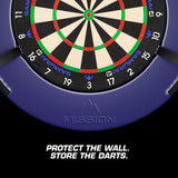 Mission Dartboard Surround - Logo - Built in Dart Holder