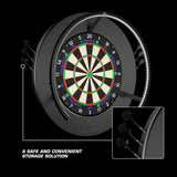 Mission Dartboard Surround - Logo - Built in Dart Holder