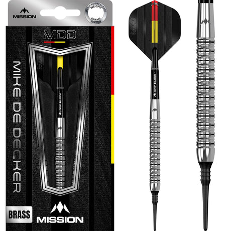 Mission Mike De Decker Darts - Soft Tip - Brass - Tungsten Look - 18g
