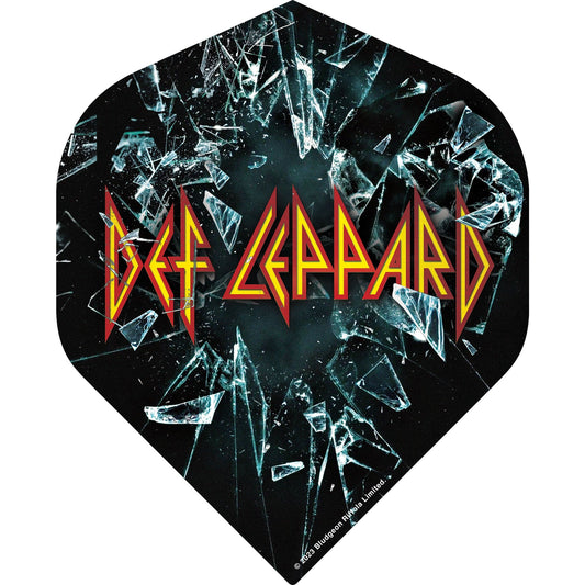 Def Leppard Dart Flights - Official Licensed - 100 Micron - No2 - Std - F2 - Shattered Glass