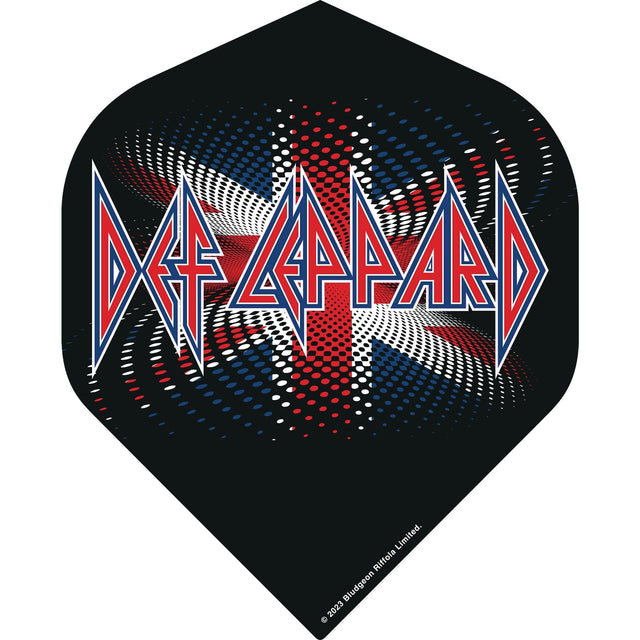 Def Leppard Dart Flights - Official Licensed - 100 Micron - No2 - Std - F4 - Union Jack