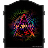 Def Leppard Dartboard Cabinet - Official Licensed - C10 - Premium Black - Prism