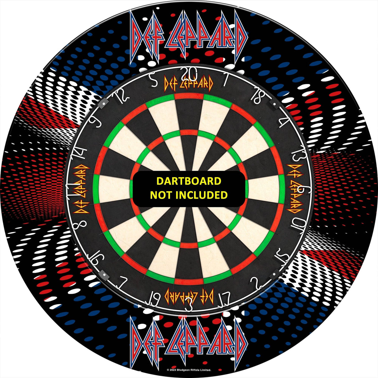 Def Leppard Dartboard Surround - Official Licensed - S3 - Professional - Union Jack