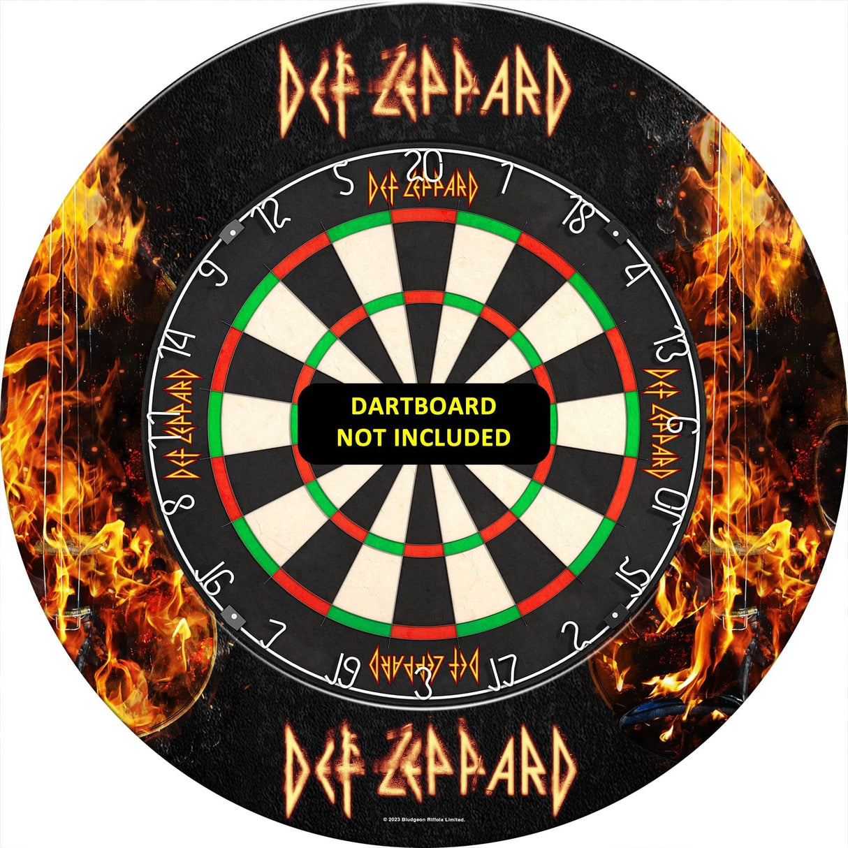 Def Leppard Dartboard Surround - Official Licensed - S4 - Professional - Flames