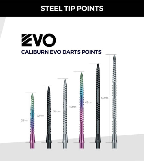 Caliburn EVO Dart Points - Helix Groove