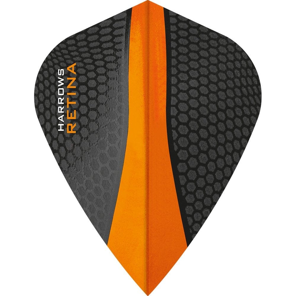 *Harrows Retina Dart Flights - Kite Shape Orange