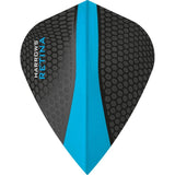 *Harrows Retina Dart Flights - Kite Shape Aqua Blue