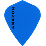 Amazon Dart Flights - Kite Shape - 100 Micron Blue