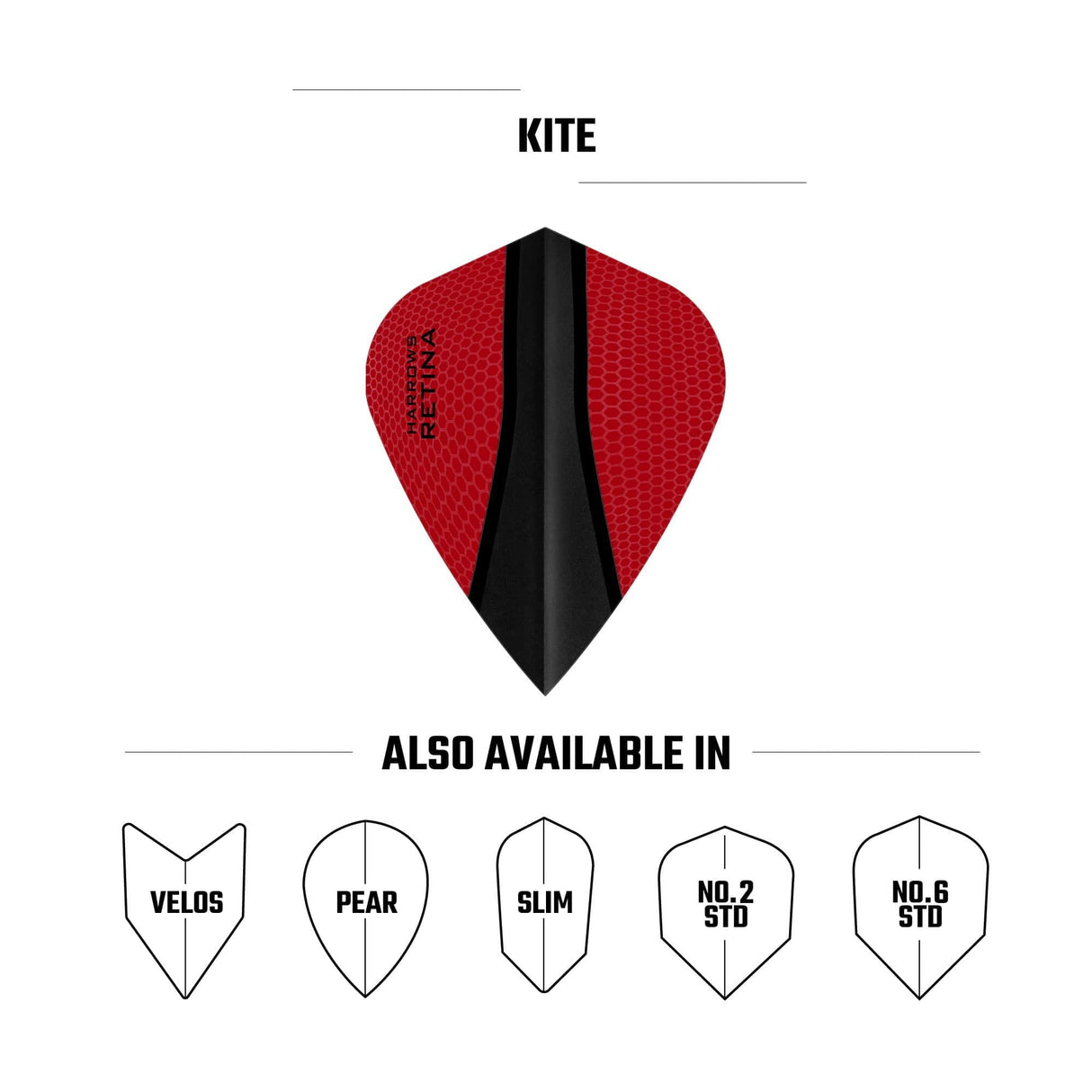 *Harrows Retina-X Dart Flights - Kite