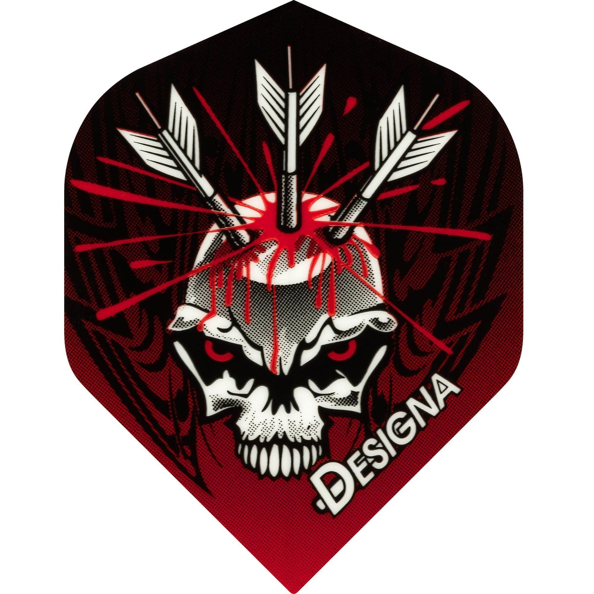 *Designa Dart Flights - Extra Strong - Std - Darts in Skull