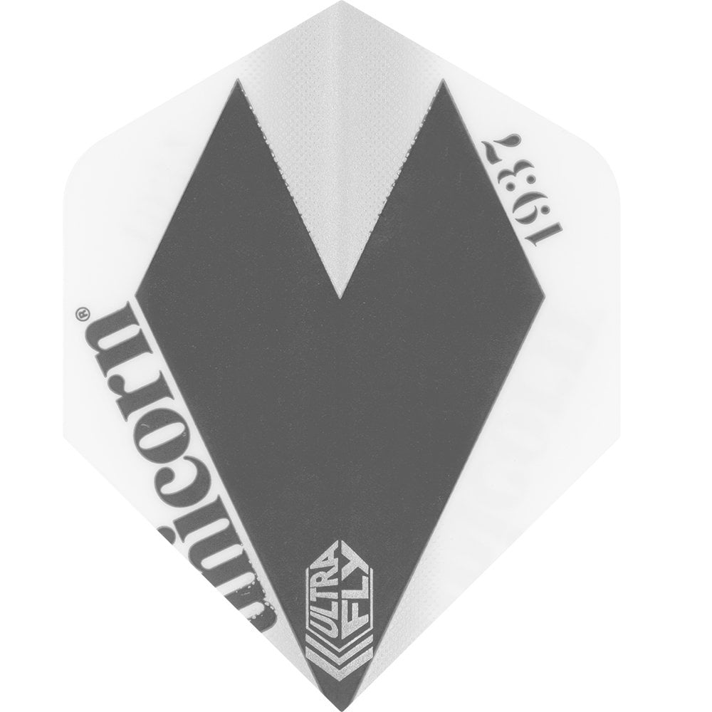 Unicorn Ultrafly Dart Flights - 100 - Plus Std - Comet Silver