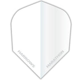 Harrows Anti Glare Marathon Dart Flights - Standard Shape White
