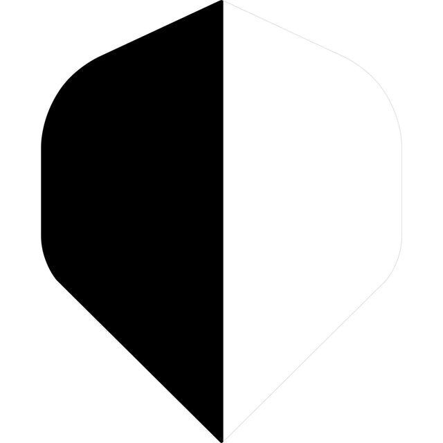 *Designa Dart Flights - Extra Strong - Two Tone - Black & White