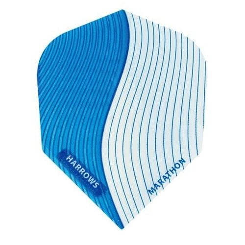 Harrows Dart Flights - Marathon - Extra Strong - Std - Blue White