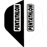 *Pentathlon Dart Flights - Extra Strong - Std - Black & White
