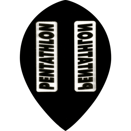 *Dart Flights - Pentathlon Colours - Extra Strong - Pear Black