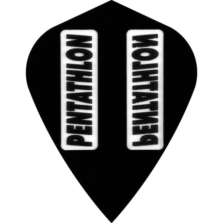 *Dart Flights - Pentathlon Colours - Extra Strong - Kite Black