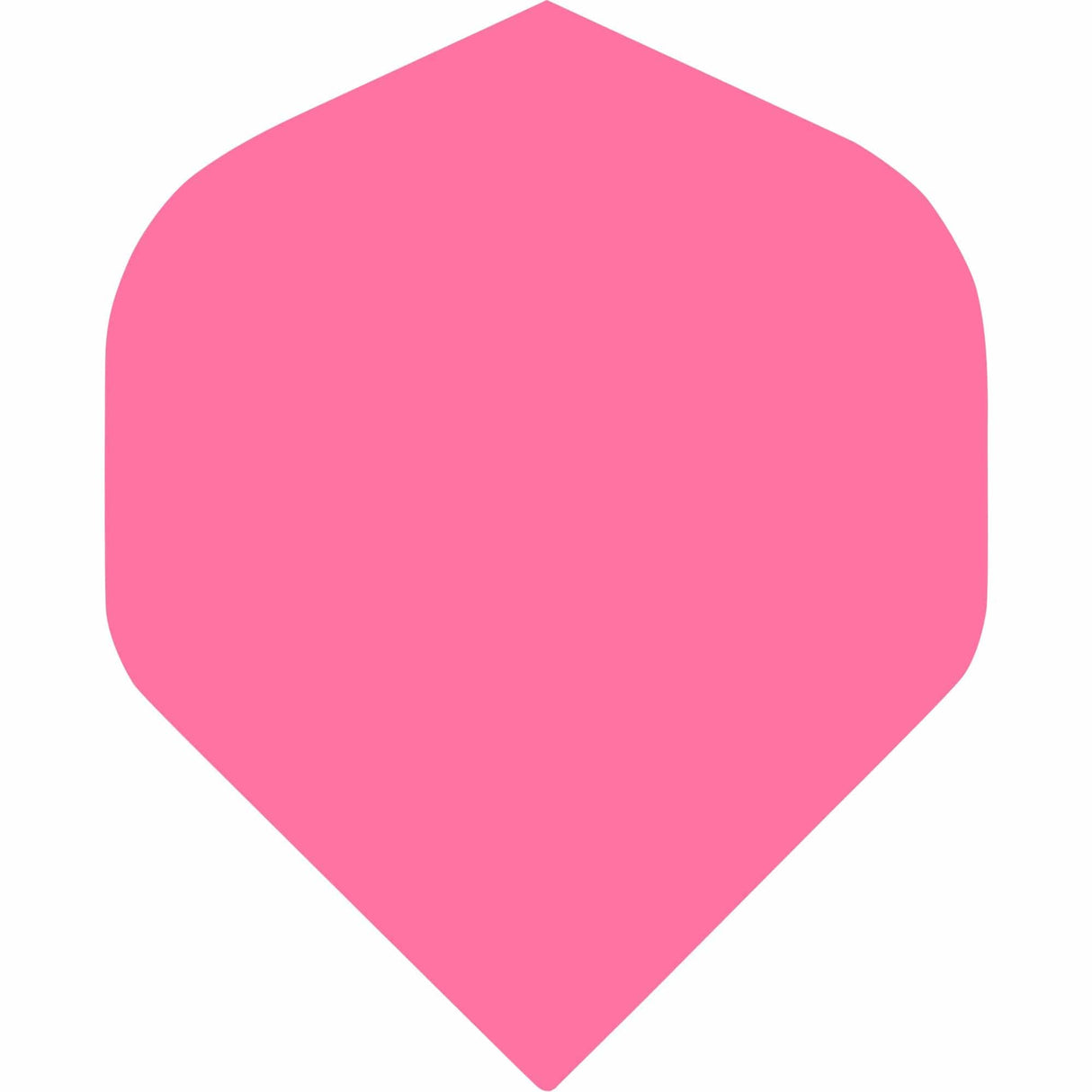 Dart Flights - Poly Plain Fluoresent - Std - Fluro Fluro Pink