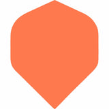 Dart Flights - Poly Plain Fluoresent - Std - Fluro Fluro Orange