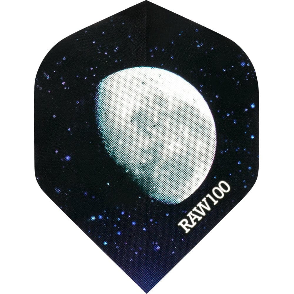 *Dart Flights - Raw 100 - 100 Micron - Std - Space Moon