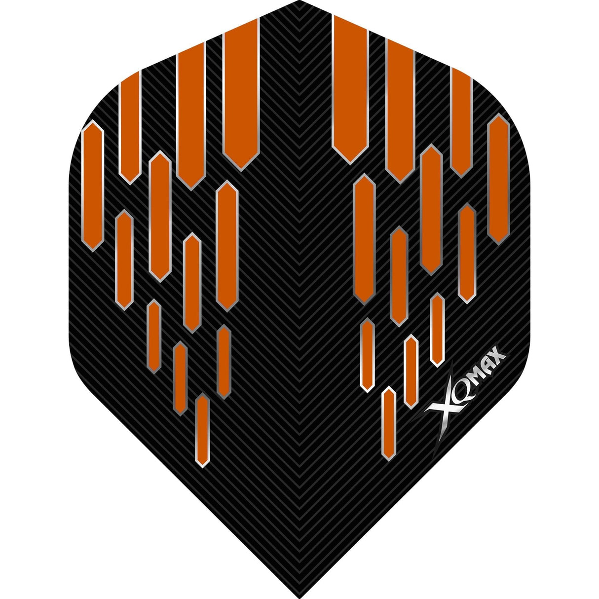 *XQMax Dart Flights - Max Flight - 100 - No2 - Std - Contour Orange
