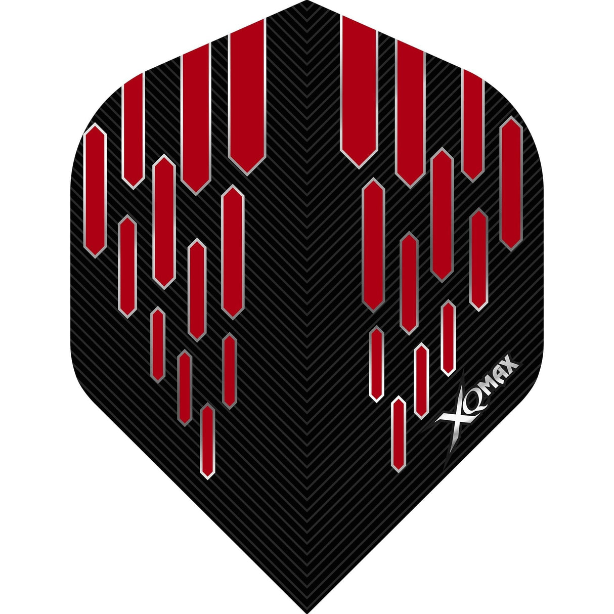 *XQMax Dart Flights - Max Flight - 100 - No2 - Std - Contour Red