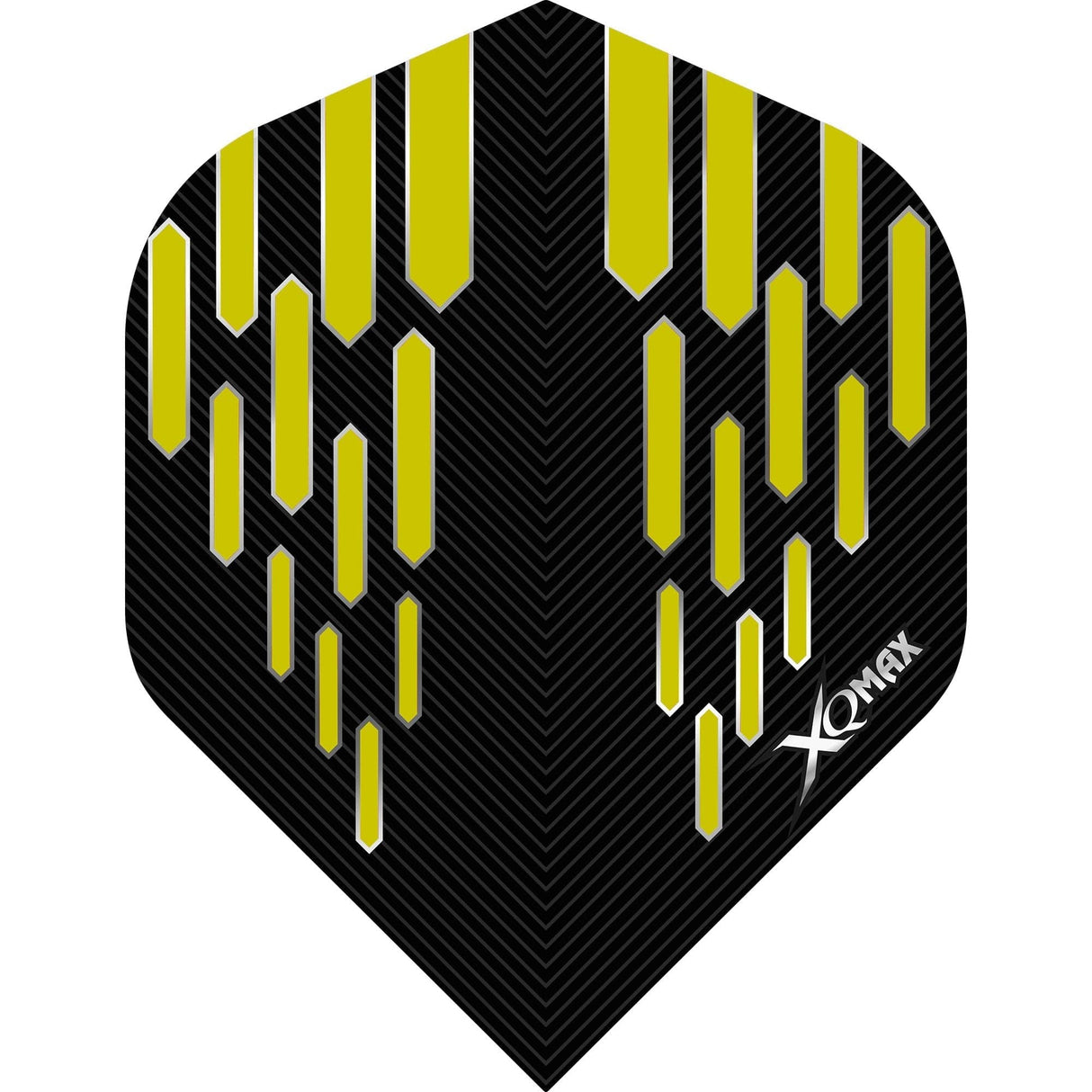 *XQMax Dart Flights - Max Flight - 100 - No2 - Std - Contour Yellow