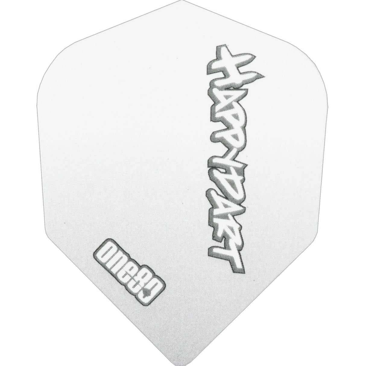 *One80 Dart Flights - Happy Dart Flights - Std White