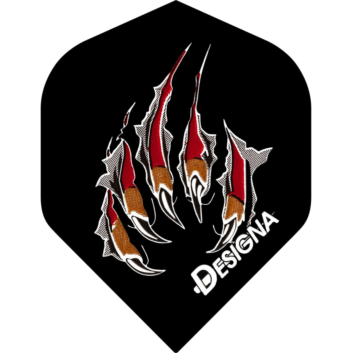 **Designa Dart Flights - Extra Strong - Std - Claw - Black