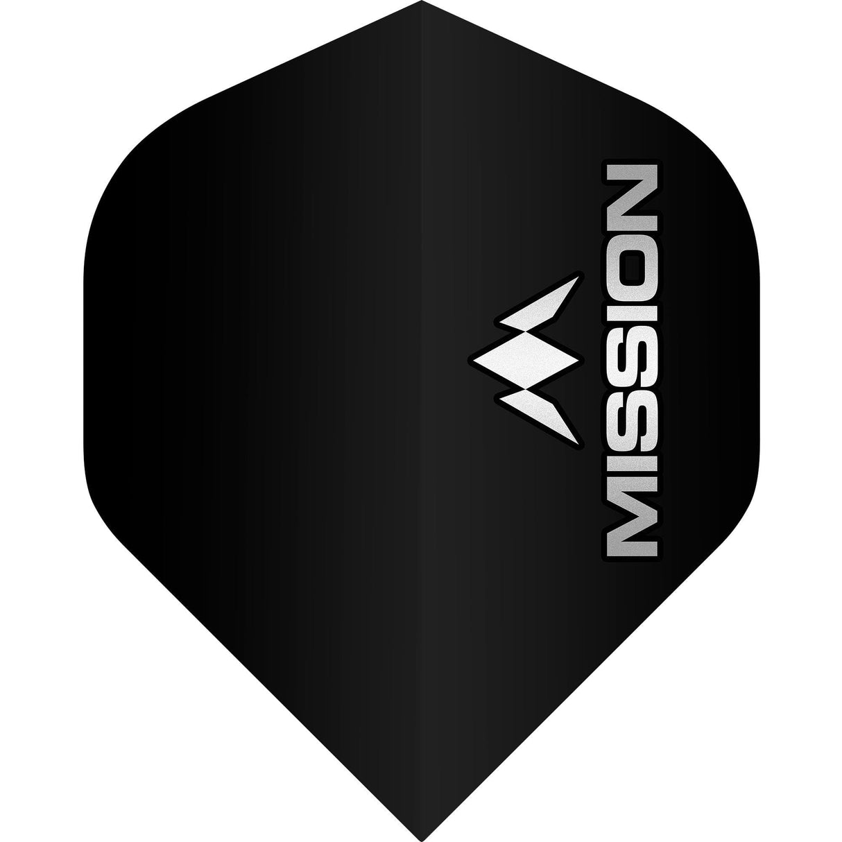 Mission Logo Dart Flights - 100 Micron - No2 - Std Grey
