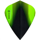 *Harrows Sonic X Dart Flights - Kite Shape - Sonic-X Green
