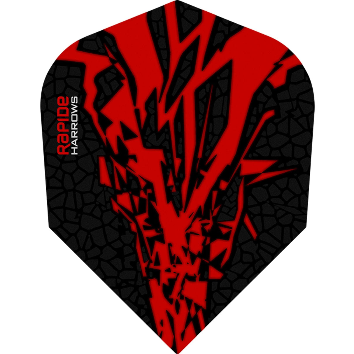 *Harrows Rapide X Dart Flights - Std Shape - Rapide-X Red