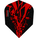 *Harrows Rapide X Dart Flights - Std Shape - Rapide-X Red