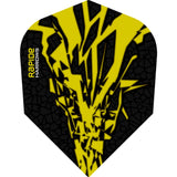 *Harrows Rapide X Dart Flights - Std Shape - Rapide-X Yellow