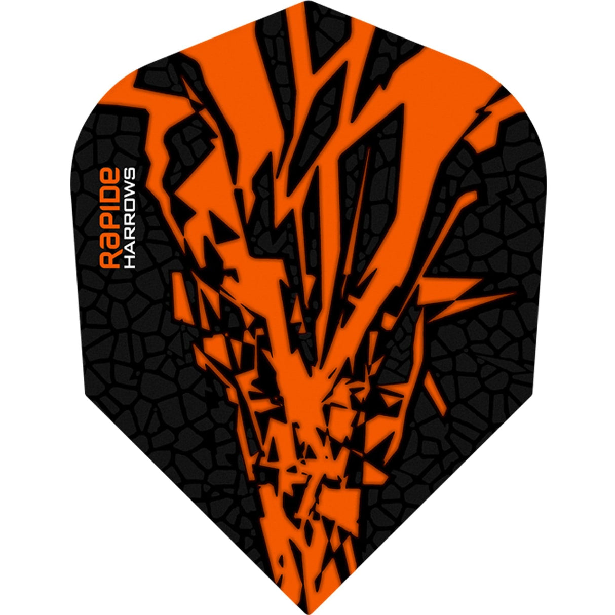 *Harrows Rapide X Dart Flights - Std Shape - Rapide-X Orange