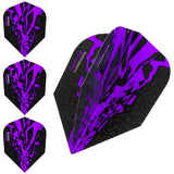 Harrows Rapide X Dart Flights - Std Shape - Rapide-X - Purple - 100 Sets (300 Flights)