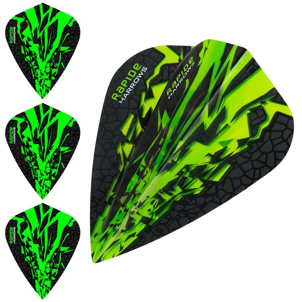 *Harrows Rapide X Dart Flights - Kite Shape - Rapide-X