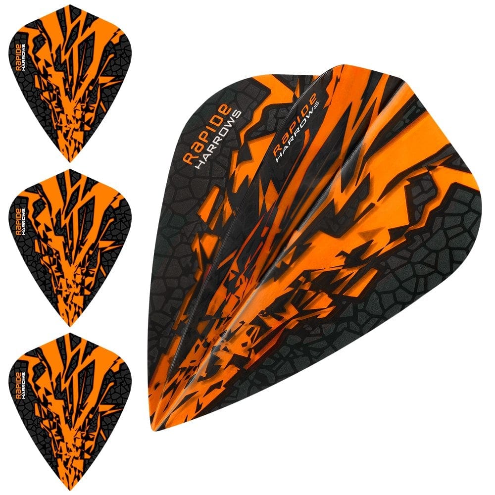 *Harrows Rapide X Dart Flights - Kite Shape - Rapide-X