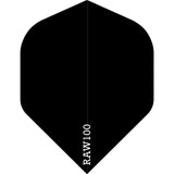 *Dart Flights - Raw 100 - 100 Micron - Std - Plain Black