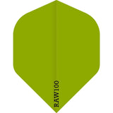 *Dart Flights - Raw 100 - 100 Micron - Std - Plain Neon Green