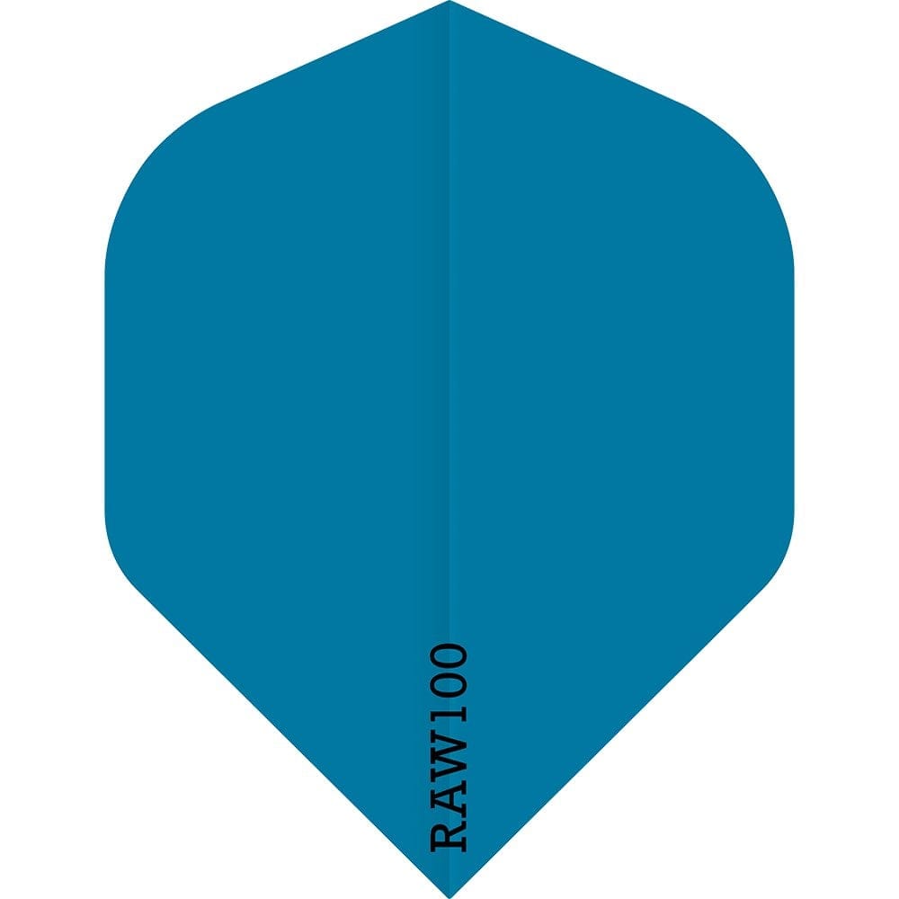 *Dart Flights - Raw 100 - 100 Micron - Std - Plain Neon Blue