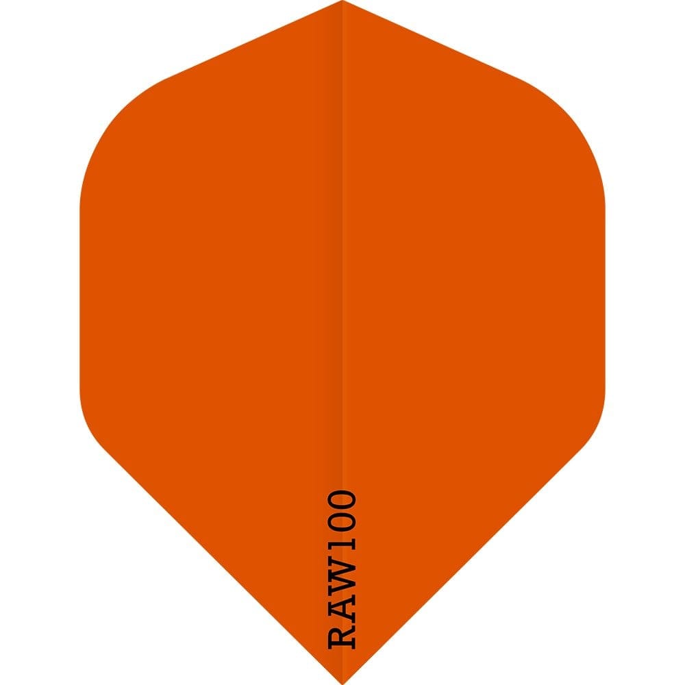 *Dart Flights - Raw 100 - 100 Micron - Std - Plain Neon Orange