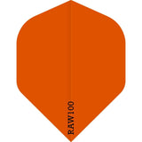 *Dart Flights - Raw 100 - 100 Micron - Std - Plain Neon Orange